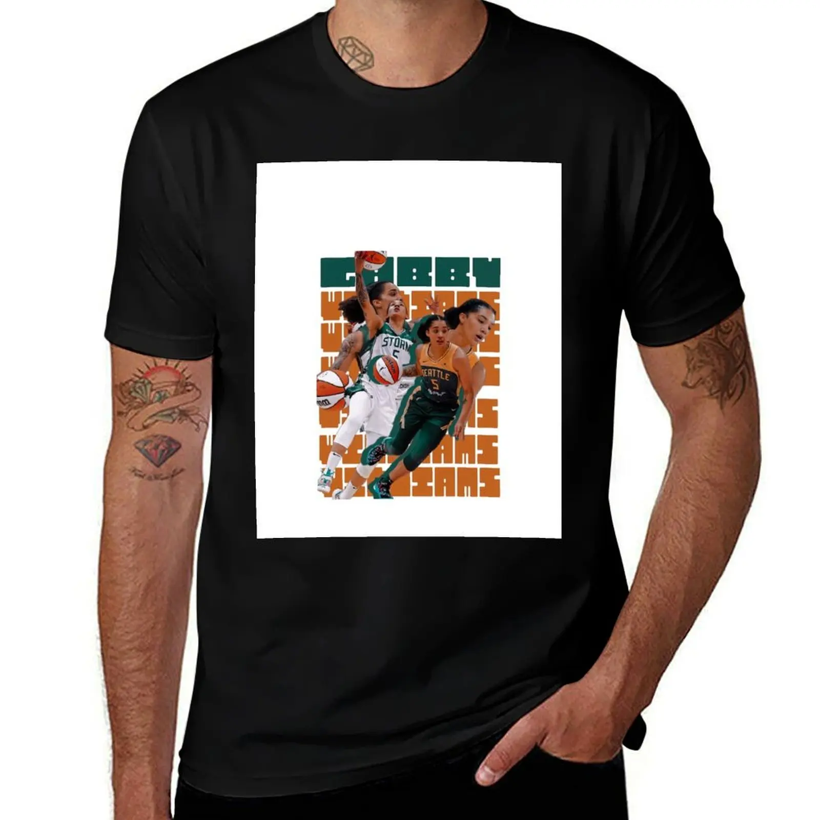 

Gabby Williams T-Shirt blacks cotton man t-shirts Anime t-shirt new gifts and t-shirts tee shirts for men
