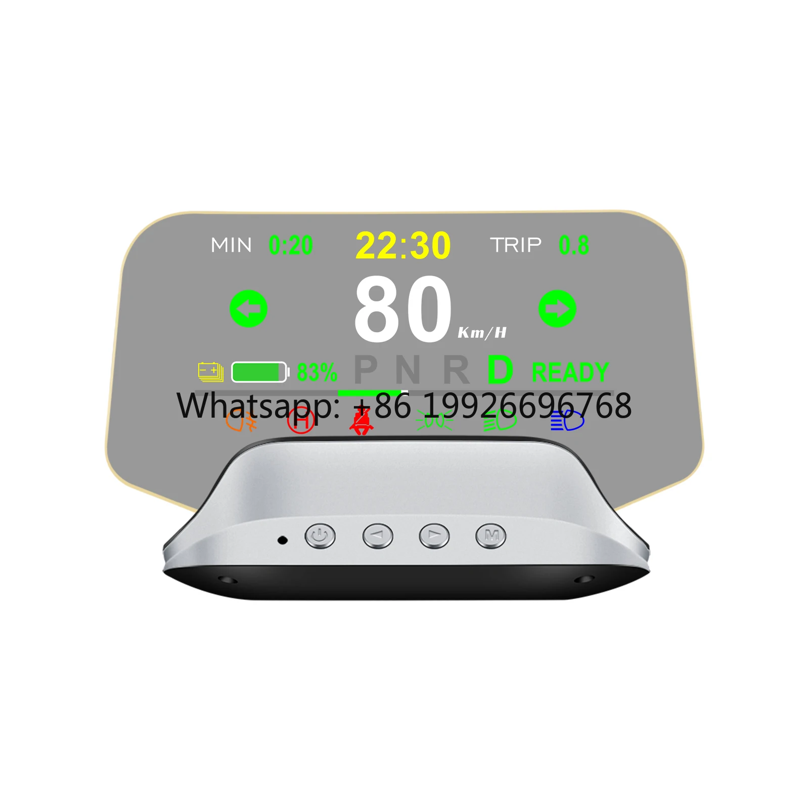 Car Windscreen Projector HUD Head up Display Mobile Phone Holder Multi-function Car GPS Hud for tesla Model 3