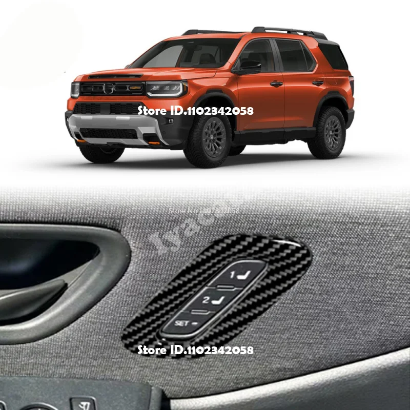 ABS Carbonfiber for Honda Passport 2025 2026 Door Handle Bowl Window Lift Switch Gear Water Cup Panel AC Vent Instrument Cover