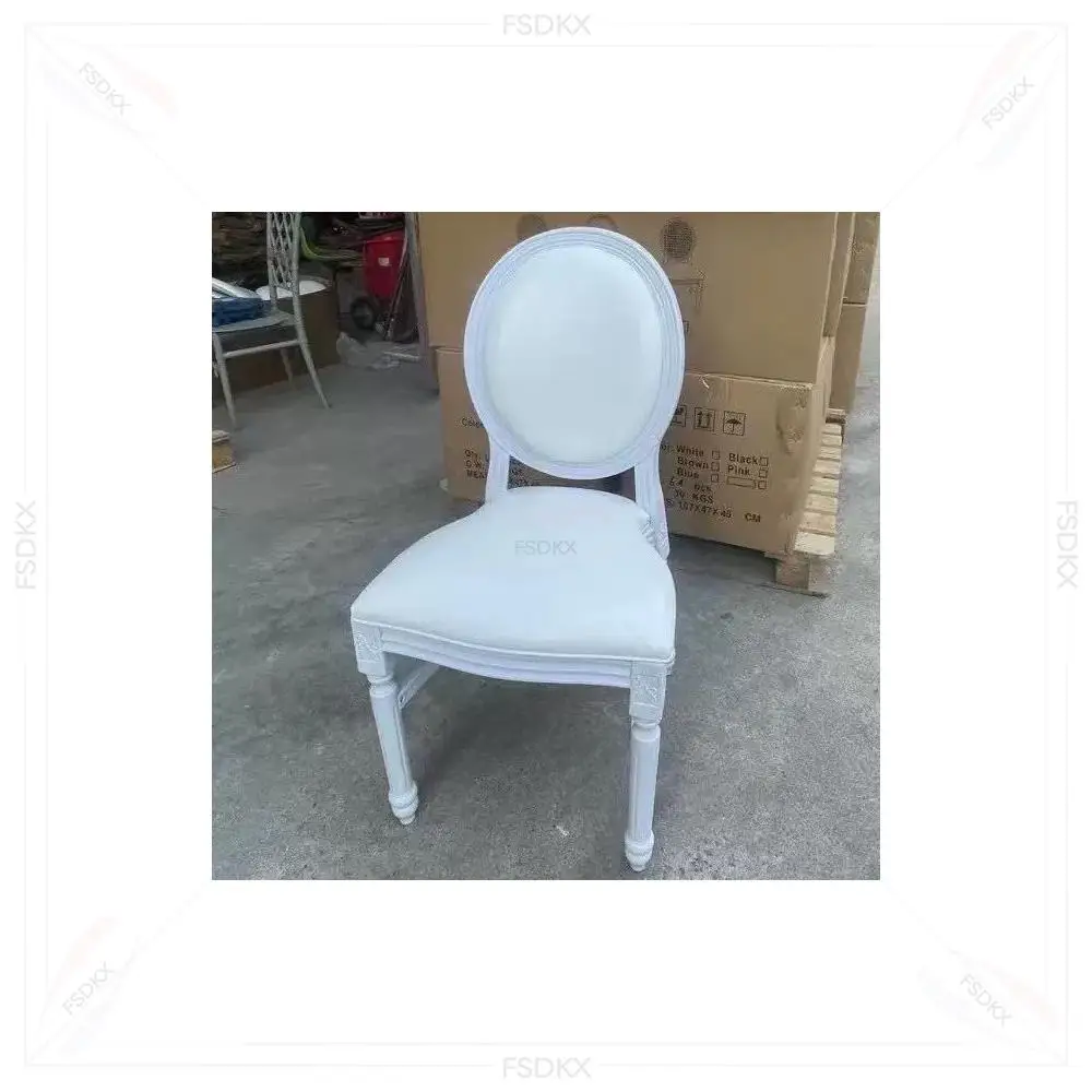 Modern Style Round Back Vintage Banquet Chairs High Quality Black Resin Plastic Material Stackable Wedding Dining Party Events