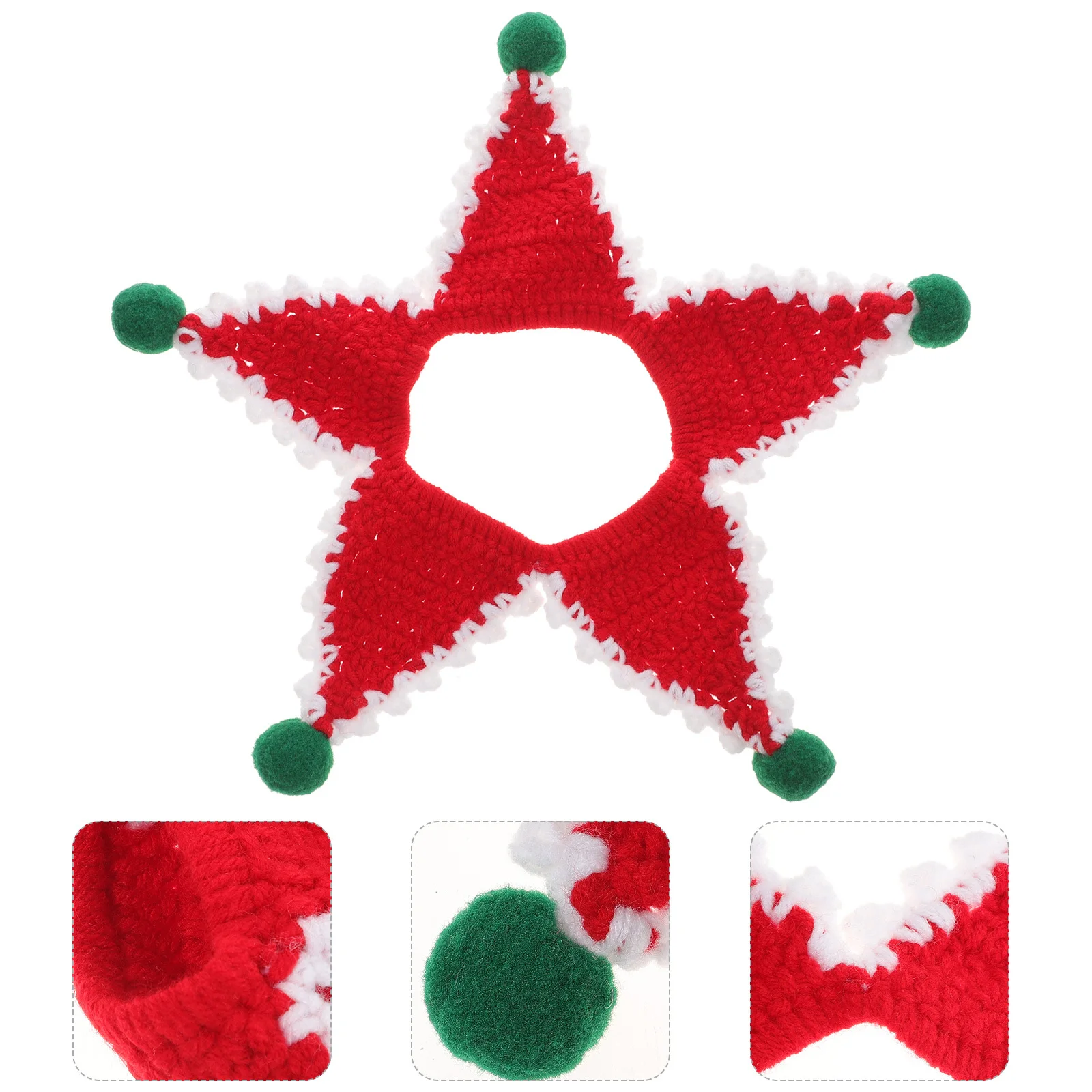 

1Pcs Chic Bib for Pet Dog Cat Christmas Neck Collar Soft Wool Material 5-18Kg Dinner Party Outfit Holiday Xmas Decoration