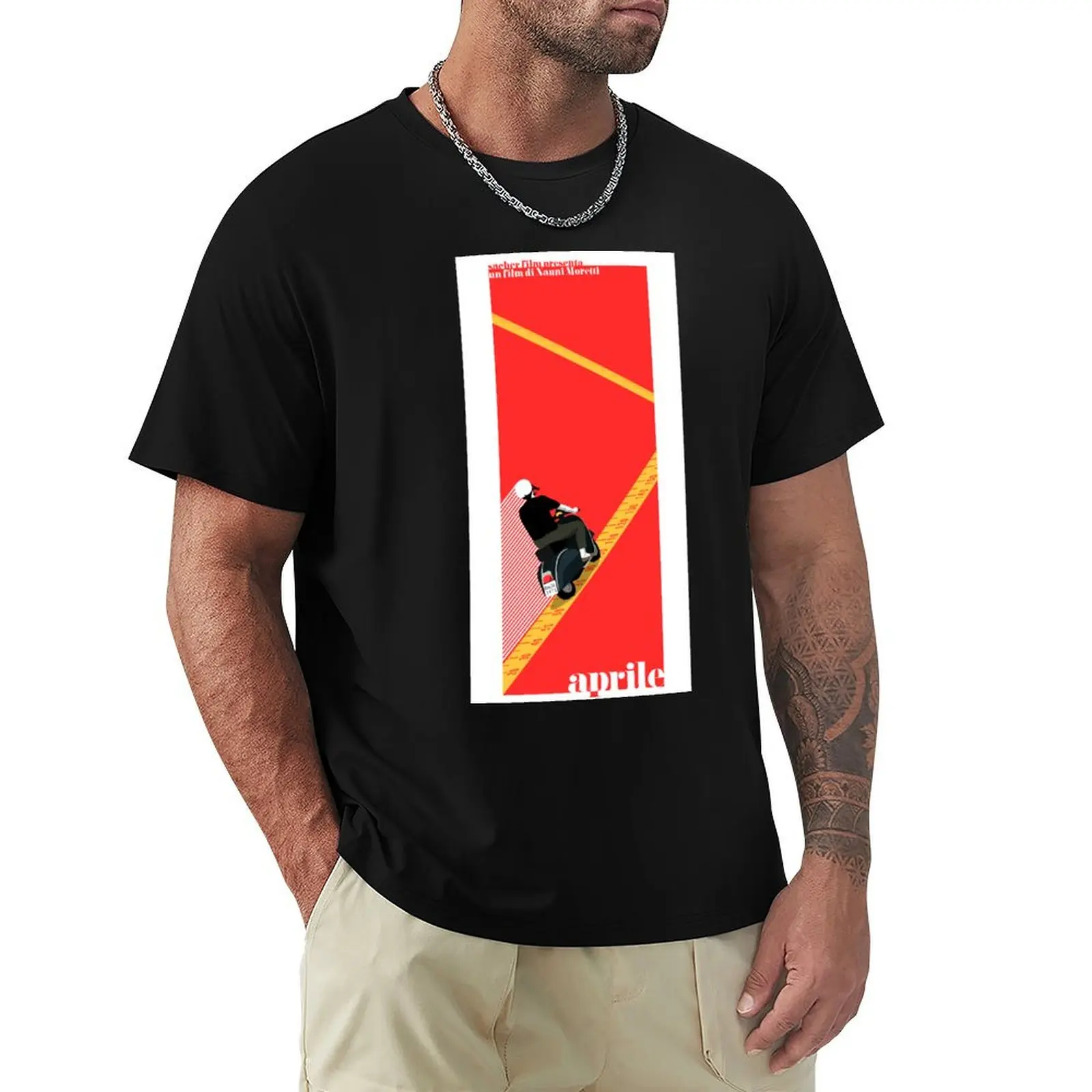 

Nanni Moretti's Aprile T-Shirt Work Style Casual T-Shirt