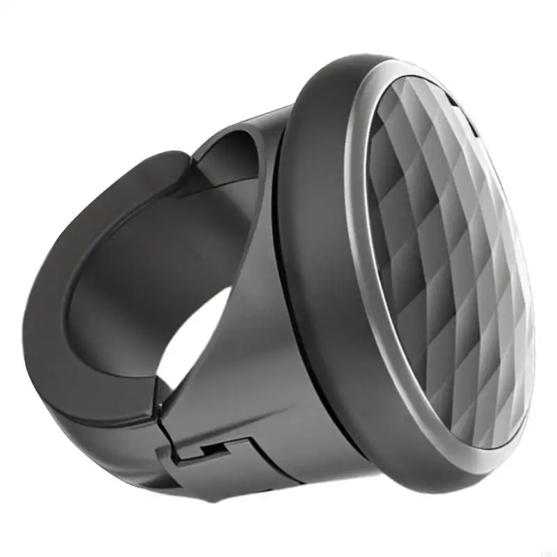 Kenop Pemintal Roda Kemudi Universal Pemintal Mudah Selesai Hitam Halus untuk Truk, Traktor, Perahu