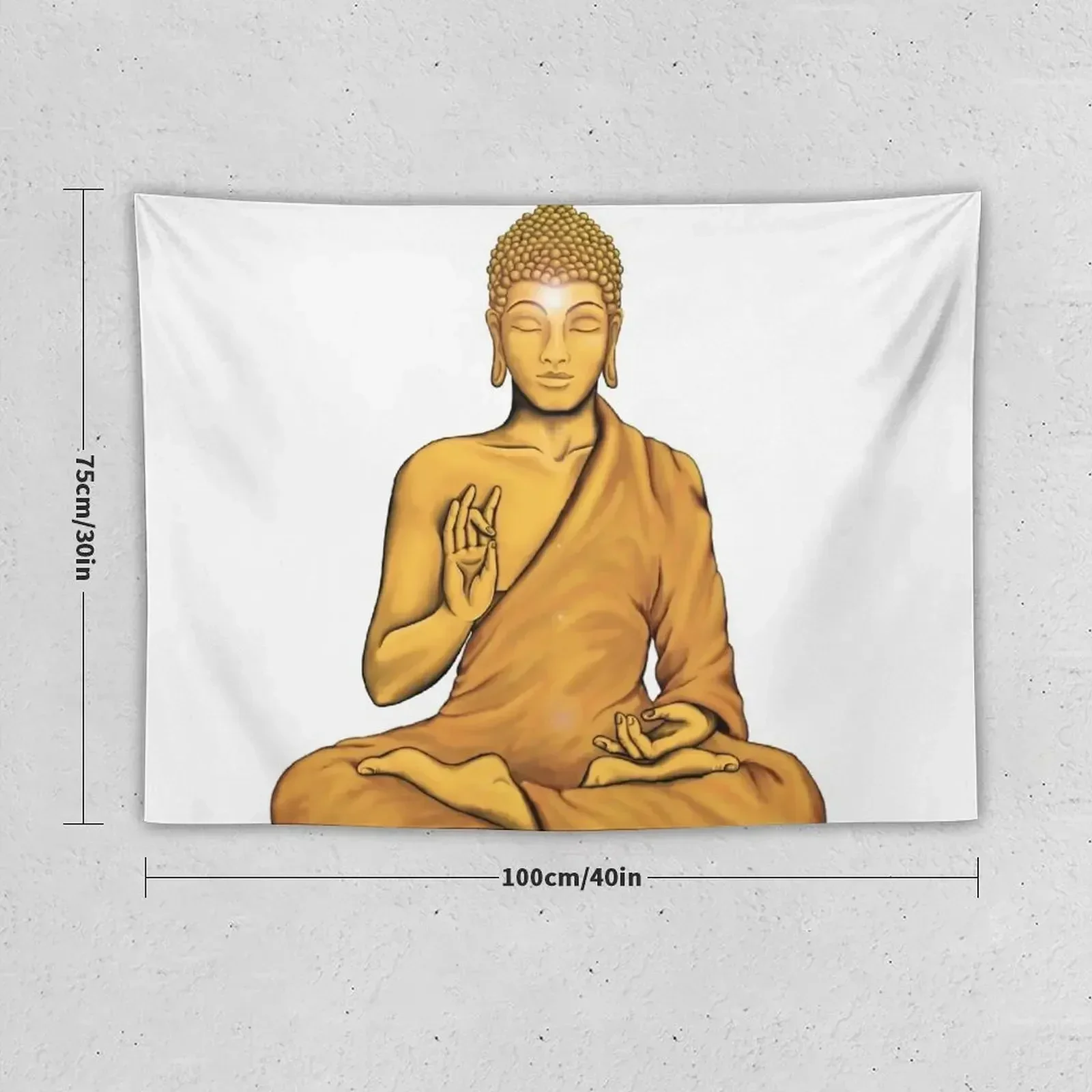 Illuminated golden buddha Tapestry Aesthetic Room Decorations Wall Tapestries Decor For Bedroom Tapestry