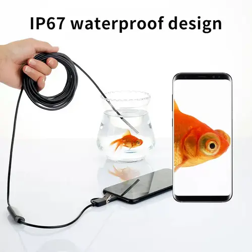 New Wired Mini Endoscope Camera 100w Pixel 8mm Lens for Android Type-C/USB Endoscope Waterproof LED Lighting Inspection Camera - Image 5