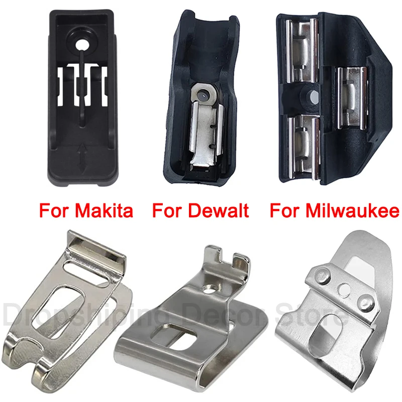 1 Set Electric Screwdriver Bits Holder Belt Hook Clip With Screws For Makita/Dewalt/Milwaukee Cordless Drills Impact Driver