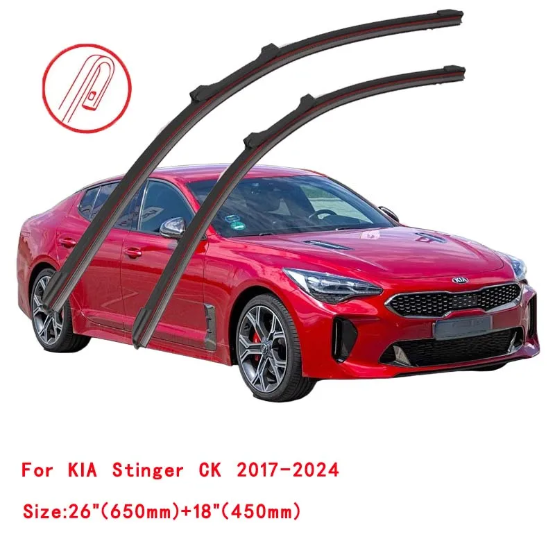For KIA Stinger CK Hatchback 2.0 2.2 3.0 3.3 T-GDI Models 2017 2018 2019 2020 2021 2022 Double Rubber Car Windshield Wiper Blade
