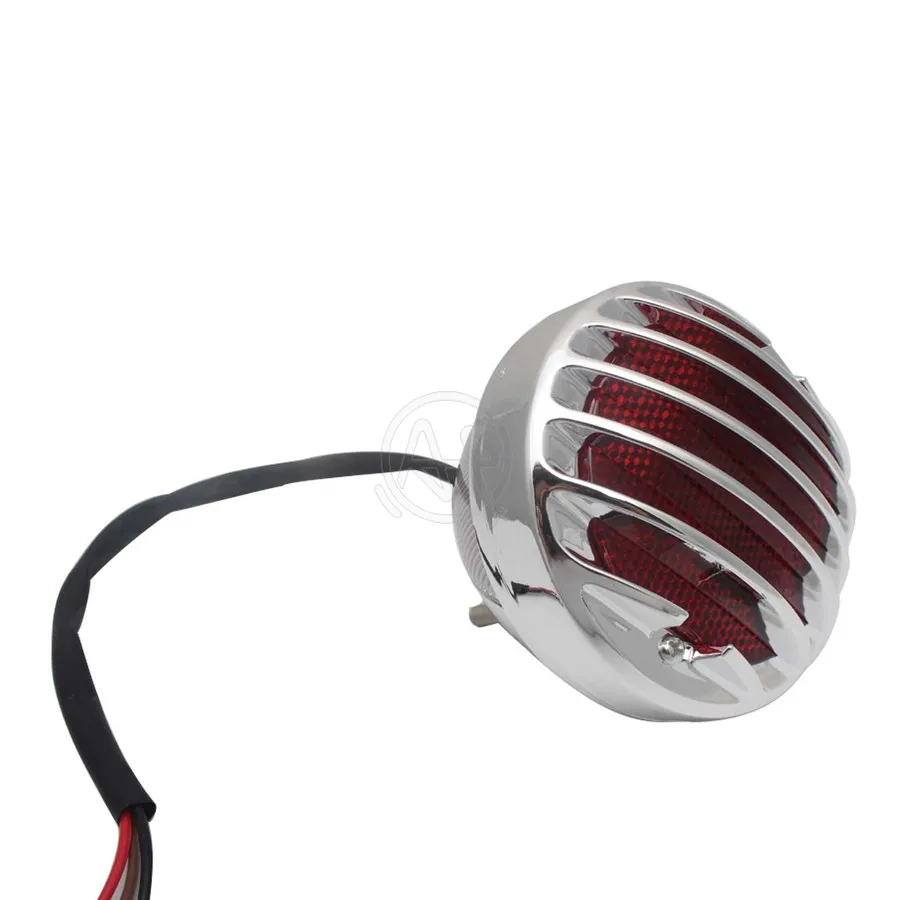 Black or Sliver Universal 12V Motorcycle Tail Light Motorbike Modified Rear Tail Signal Lamp Brake Stop Red Indicator