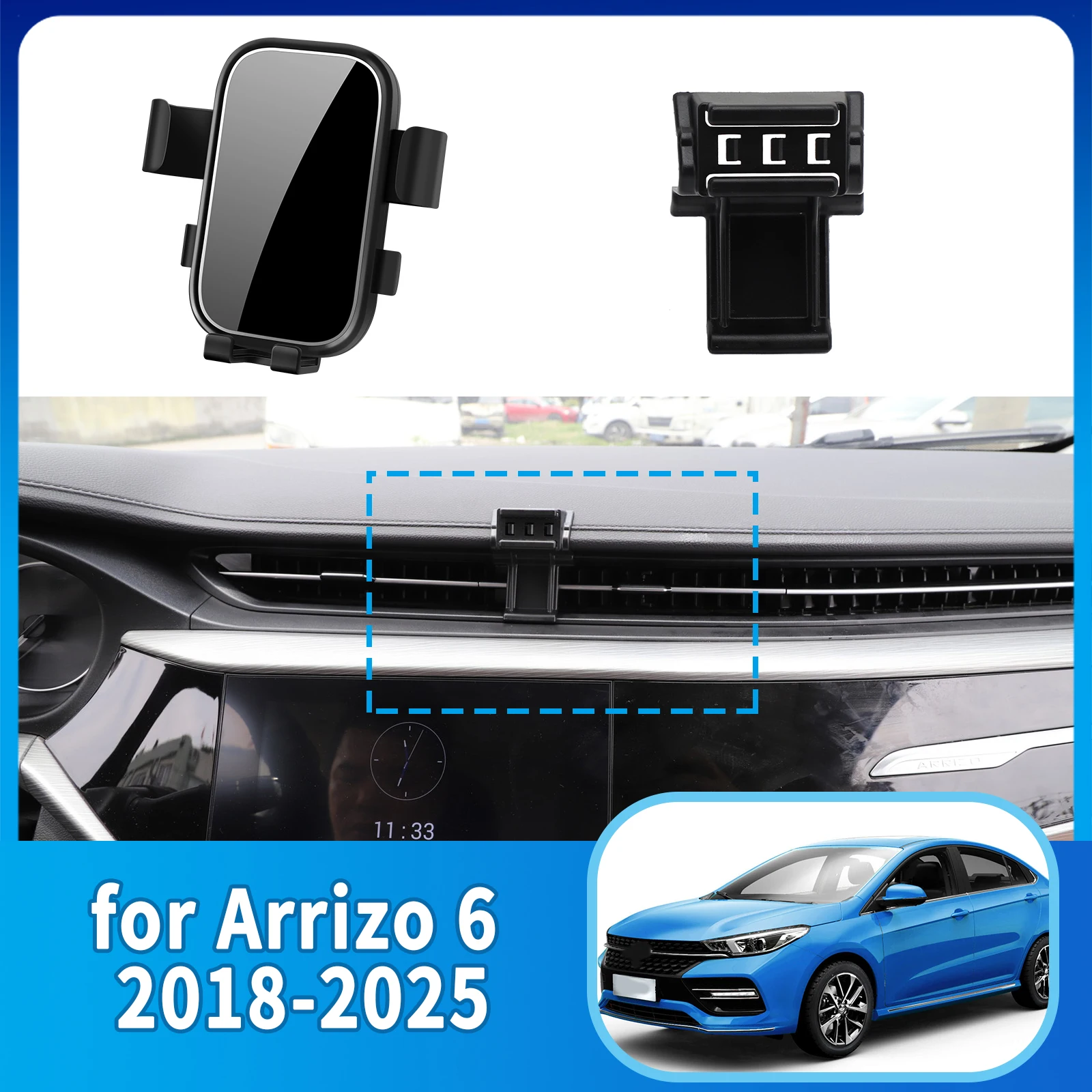 

Accessories Car Mobile Phone Holder for Chery Arrizo 6 6 PRO 6 PLUS GT 2018~2025 GPS Bracket Navigation Stand Auto