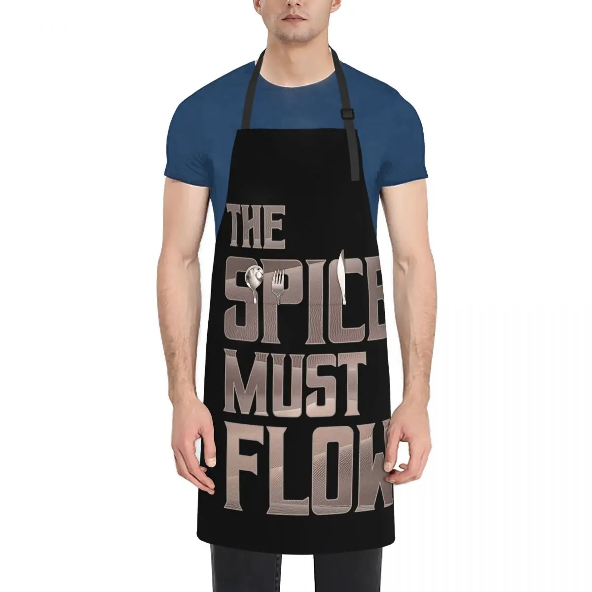 Dune - The Spice Must Flow (Light) Aprons Chef Cooking Cuisine Tablier Sleeveless Bib Kitchen Cleaning Pinafore for Women Men