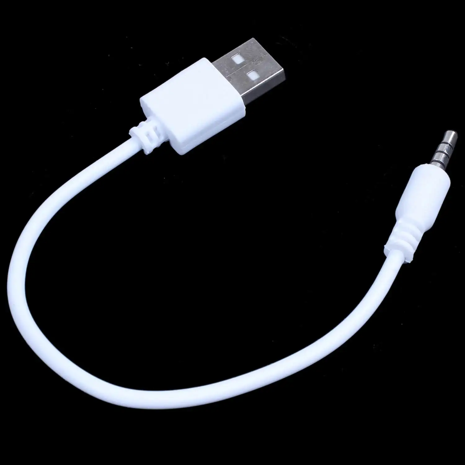 BABQ Cable de sincronización de datos USB blanco para cargador Apple iPod Shuffle 1.a y 2.a generación