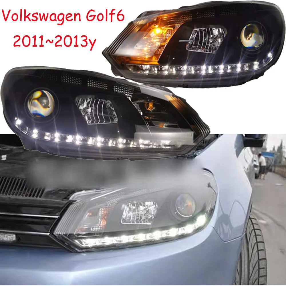 

Car Styling Headlight For volkswagen Golf6 headlight hid xenon bulb 2010~2013year Head Lamp Head Lamp for vw golf6 fog light