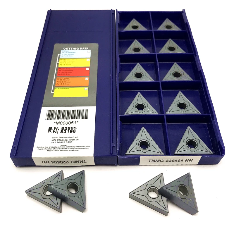 

TNMG220404 TNMG220408 LT10 Токарный станок с твердосплавными вставками Режущий инструмент Высококачественная обработка стальных деталей с ЧПУ Внешний круглый токарный инструмент