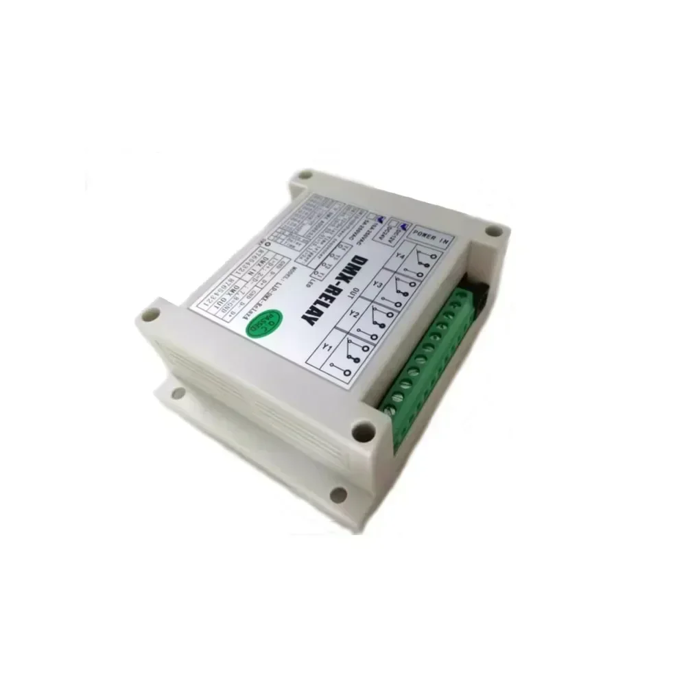 

12V 24V 10A 16A NC NO 2/4/6 CH DMX 512 Relay DMX Control Power Smart Home Relay Switch with Display Network Interface