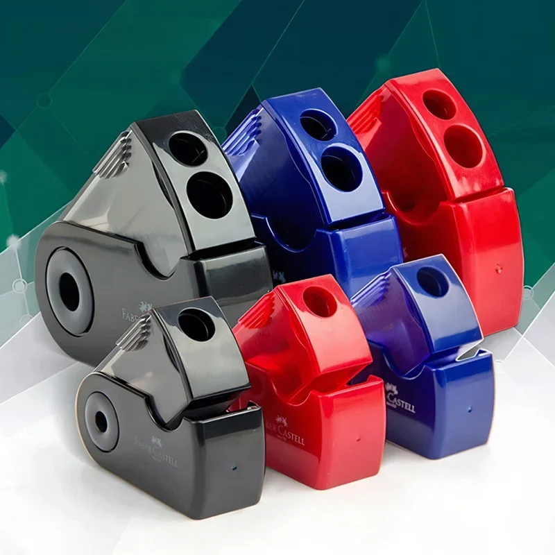 Single & Dual-Hole Handheld Pencil Sharpener for 8/10mm Diameter Pencils Compact Easy to Use for Students School Office Supplies