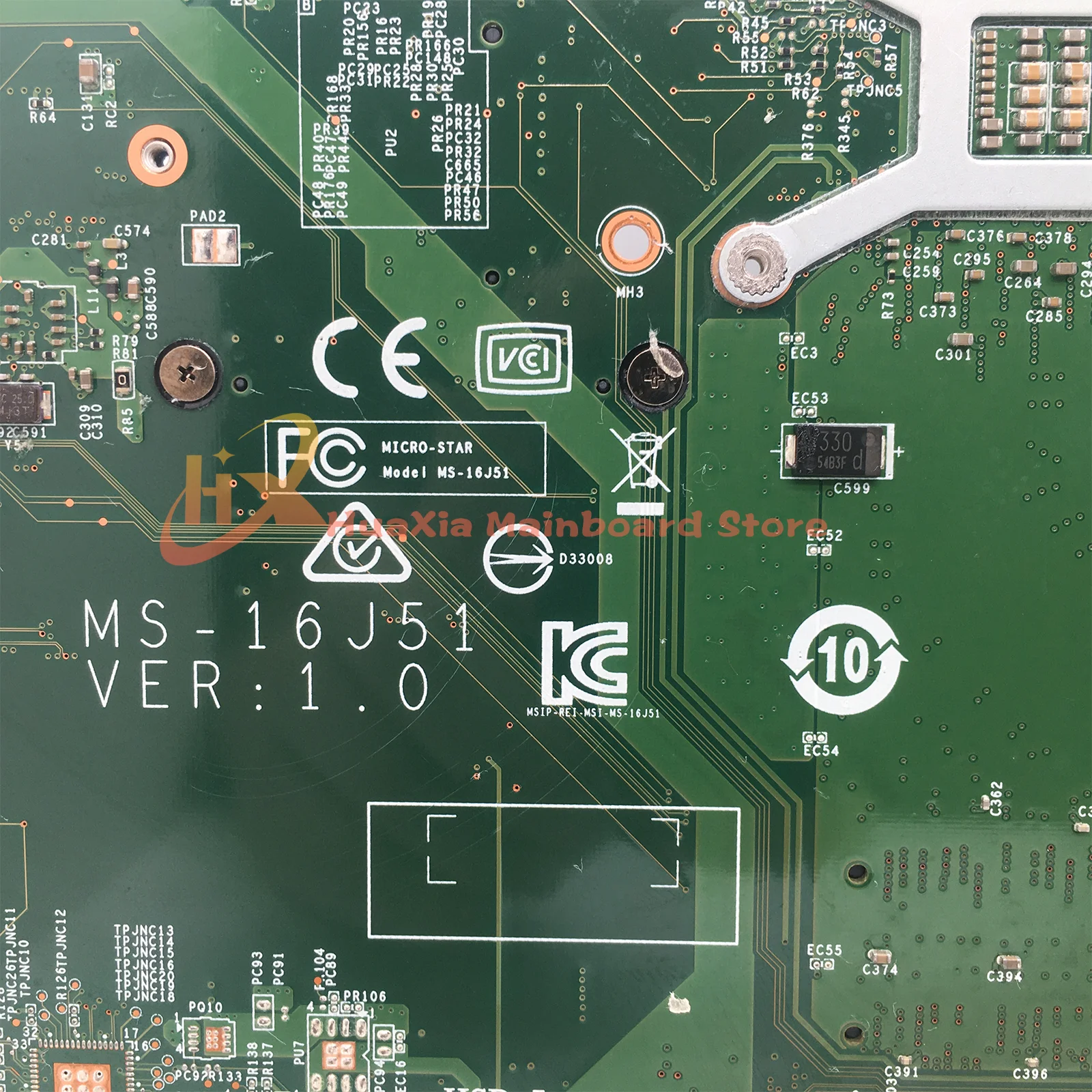 Imagem -06 - Laptop Motherboard para Msi Gl62 Gp62 We62 Ms16j51 Ms-16j5 i7 6th 7th Gen Gtx960m Gtx950m-v2g M1200 M2200-v4g