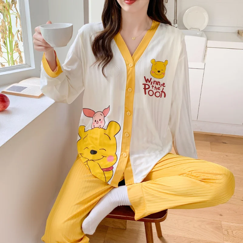 Sanrio cartoon animation star Dailu maternity pajamas women,new confinement clothes cardigan breastfeeding large size loungewear