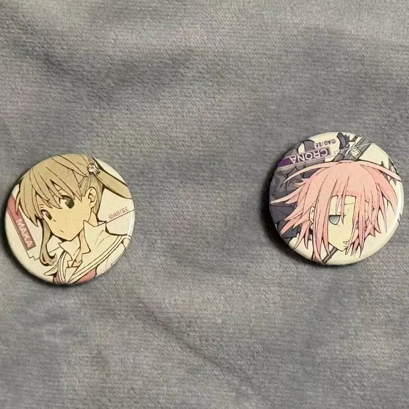 Soul Eater Pin Badge Maka Albarn Crona Gorgon Entry Prize Glossy Finish Reasure Keepsake Collector Backpack Charm Hat Decoration
