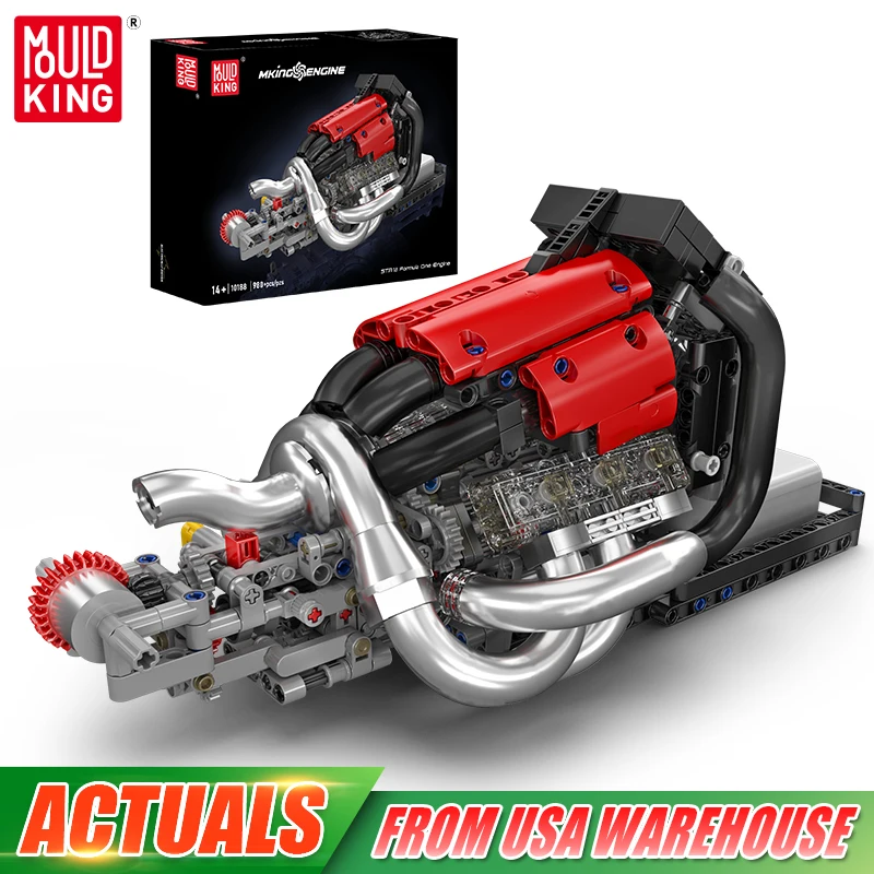 

Конструктор Mould King 10188: Двигатель болида Формулы-1 STR 13, техническая модель для сборки, игрушка для детей, подарок на Рождество