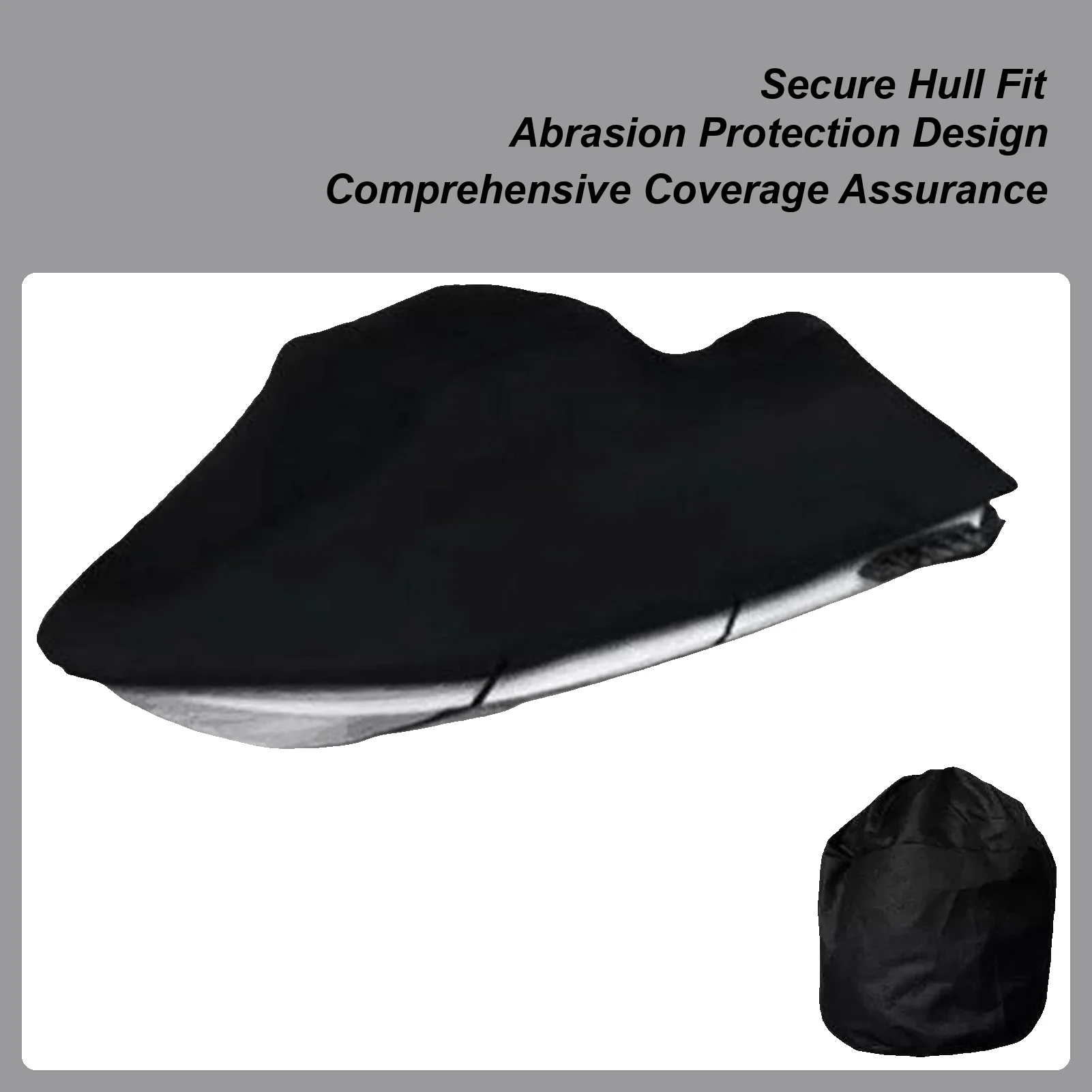 

Ski Boat Cover UV-Resistant Watercraft Protector With Storage Bag Watercraft Cover For Recreational Boaters Water Sports