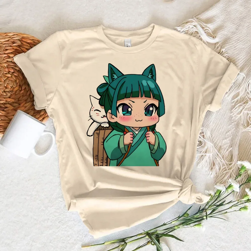 

Футболка The Apothecary Diaries, женская, в уличном стиле, классическая, с цифровым принтом, корейская одежда, с графическим рисунком, пастельные цвета, университетский стиль