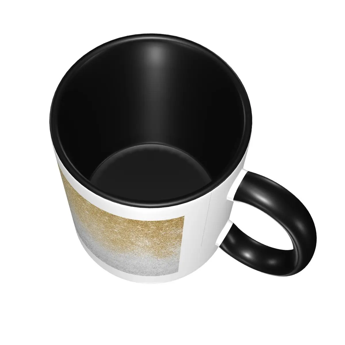 Gold And Silver Glitter Ombre Luxury Design Mug Funny Ceramic Coffee Cups Tea Mugs Milk Cup Drinkware Gifts for Woman Man