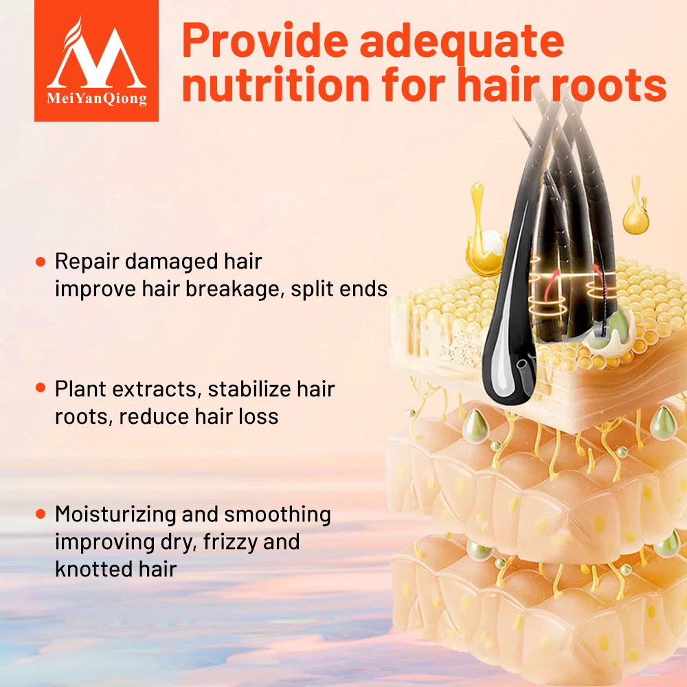 Argan Hair Oil Fast Hair Growth น้ํามันหอมระเหยธรรมชาติ Anti-hair Loss ป้องกันผมแห้งนุ่มบํารุง Frizz เสีย Repair Care