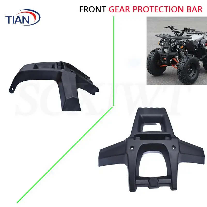 Mudguard for ATV Plastic Protective Cover Headlight Protection Small Bull Front Gear Protection Bar for Four-Wheel Motorcycles