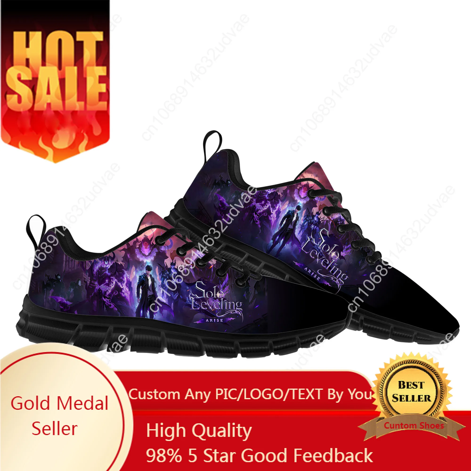 

Solo Leveling Wiki Sneakers Mens Womens Teenager Customized Sports Shoes Casual Custom Made Shoe High Quality Couple Shoes