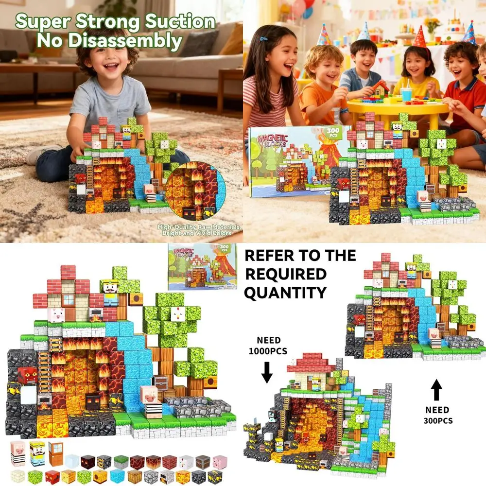 

300-Piece Building Blocks Set, Educational STEM Toys, Creative Cubes for Kids, Ideal Gift for Boys & Girls