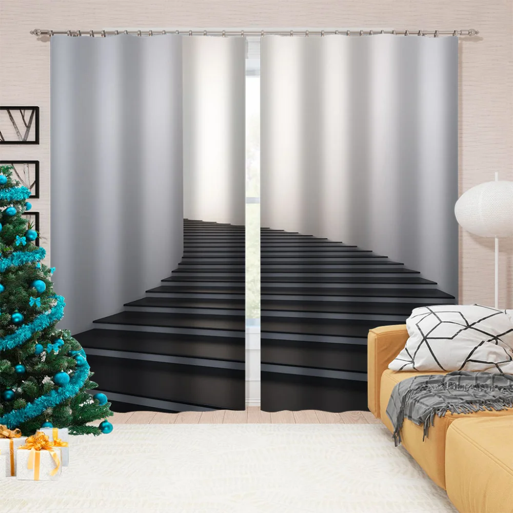 Europe stairs curtain Modern Blackout Curtains Window For Living Room Bedroom Curtain Home Decor Kitchen Drapes