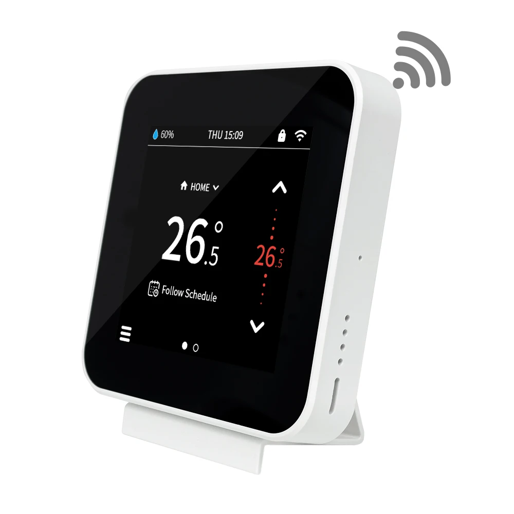 

Комбинированный котел 230 В с сенсорным экраном ZigBee, сенсорный термостат (ЕС) с приемником, программируемый умный термостат Zigbee