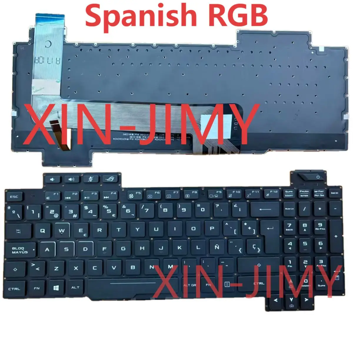 GL503 Spanish RGB backlit keyboard For Asus ROG Strix GL503 GL503V GL503VD GL503VS GL503G GL703 GL703V GL703VD