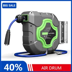 Air Drum Automatic Retractable Hose Reel Dedicated Car Repair Air Hose Collector Pipe Retract Pneumatic Tool Special Car Beauty