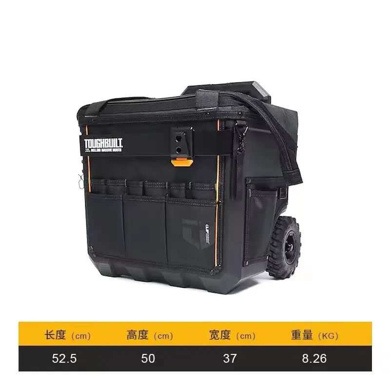 TB-CT-61-18 Trolley Tool Bag Wheeled with Trailer Professional Electrician Toolbox Imported Professional Organizer