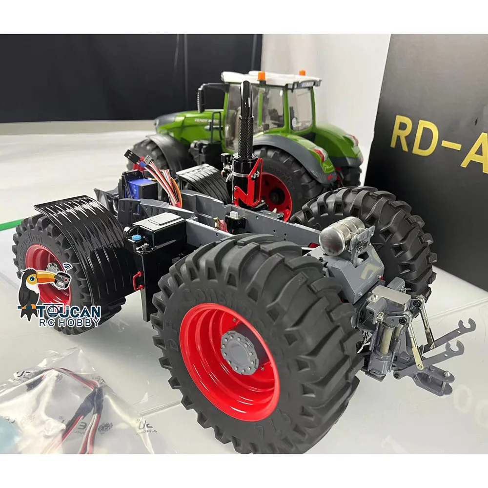 LESU 1/16 RC Metal Assembled Chassis 4X4 Model with Differential Lock for 1050 Remote Control Tractors DIY Vehicle Car Model