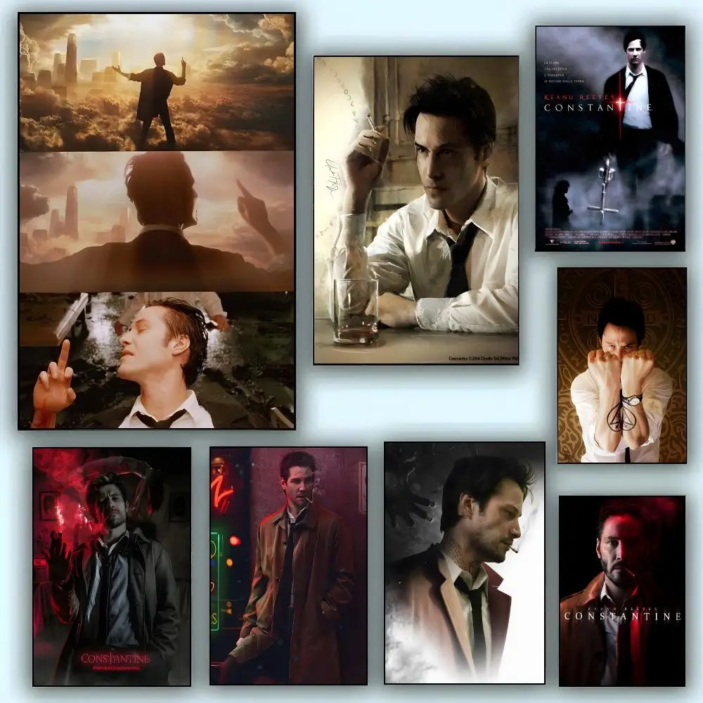 Movie C-Constantine Poster Aesthetic Wall Art Canvas Poster Room Decoration Items Bedroom Decor