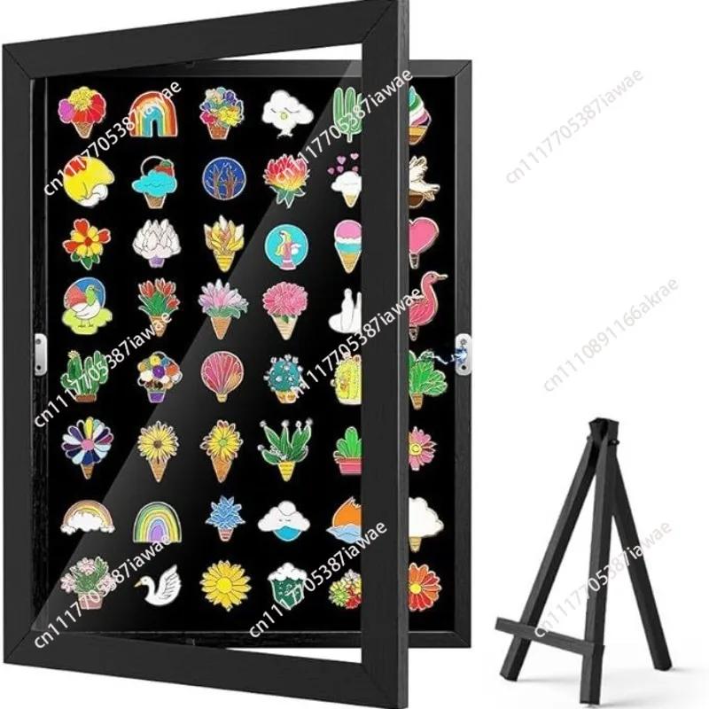 Brooch display case wall and desktop brooch collection display cabinet with stand