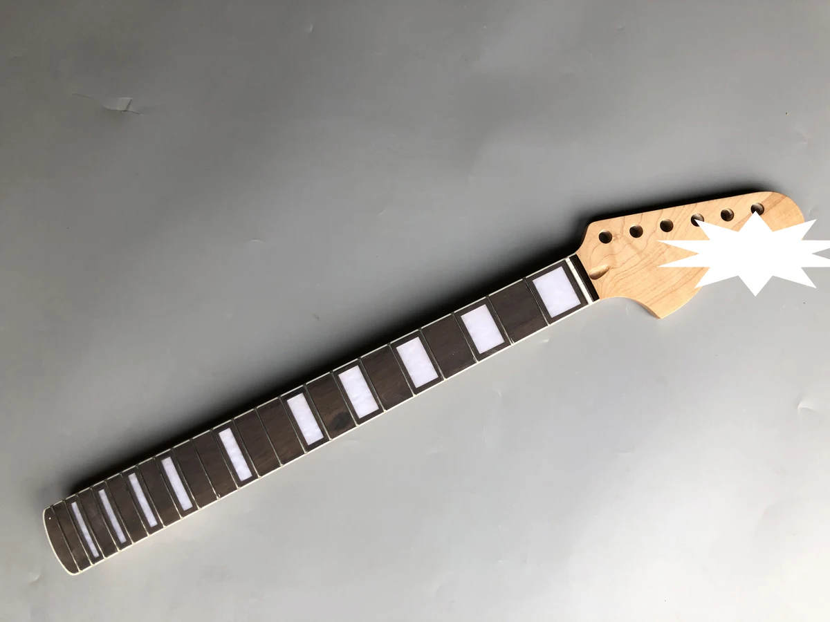 24 inch  22  fret One Good Unfinished electric   guitar neck   maple   made  and rosewood fingerboard binding