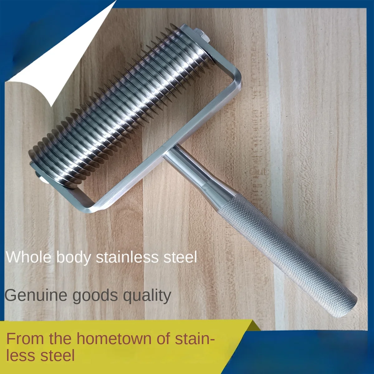 Stainless steel meat bun slicer