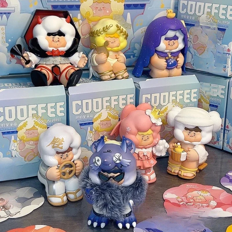 COOFFEE Universe Series Almost Hidden Blind Box The COOFFEE Action Anime Figure Mystery Box Cute Obesity Figurine Guess Bags Toy