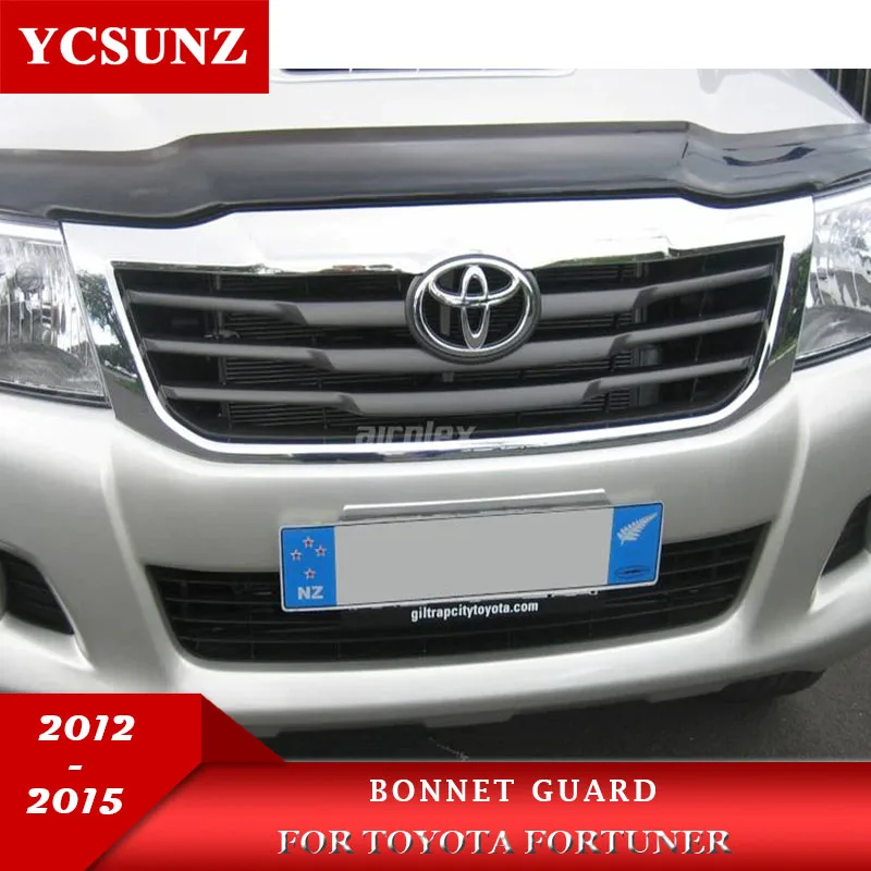 

Acrylic Bonnet Guard For Toyota Fortuner 2012 2013 2014 2015 Front Bug Shield Hood Bonnet Protector Car Accessories YCSUNZ