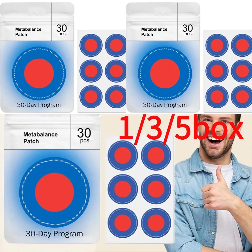 1/3/5box Purisaki 30-Day Program Exercise Slender Balance Patch Assist Weight Manage Promote Fat Burning Metabalance Care Patch