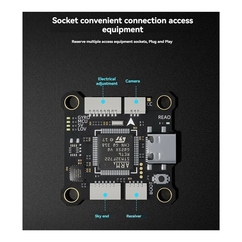 

M16K-For TAKER F722 BL32 55A SE STACK MPU6000 Gyroscope 32Mb Box Data Record Flight Data Plug Play Racing FPV
