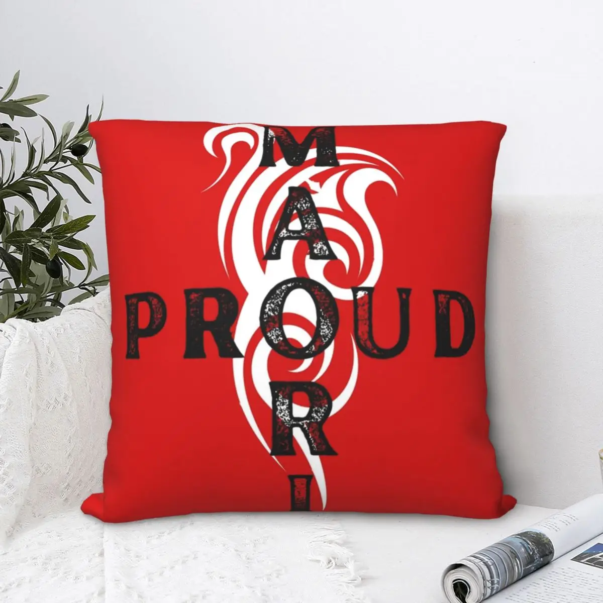 

Proud Maori Tribal Square Pillowcase Polyester Pillow Cover Velvet Cushion Decor Comfort Throw Pillow For Home Living Room