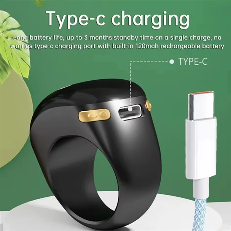 A32T-Portable Ring Type Ball Finger Counter Adjustable OLED Screen Mini Counter With Battery Display Pink