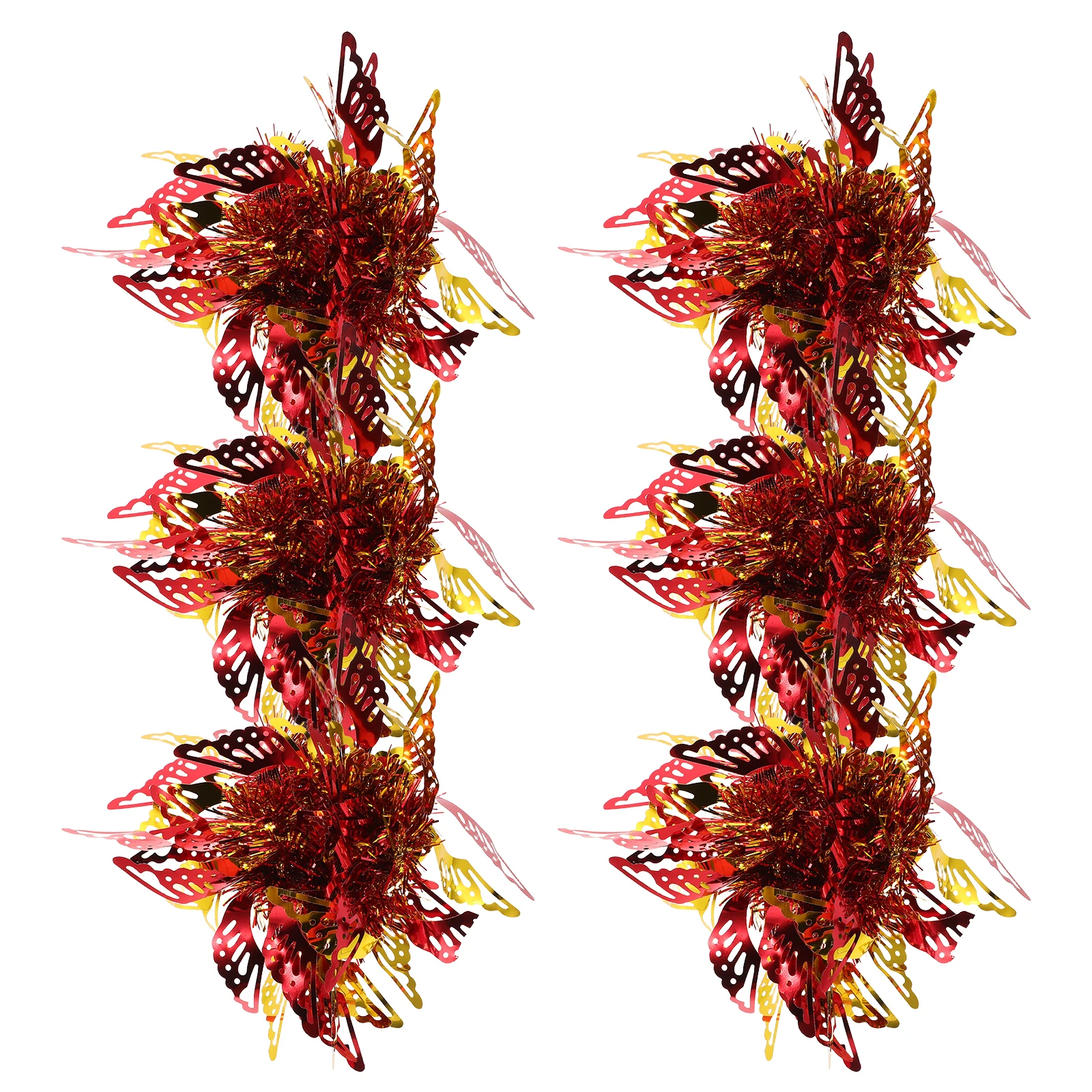 

6pcs Kids Dance Hand Flowers Cheerleading Pom Poms Lightweight Adjustable Bracelet For Performance Kindergarten Day Coordination