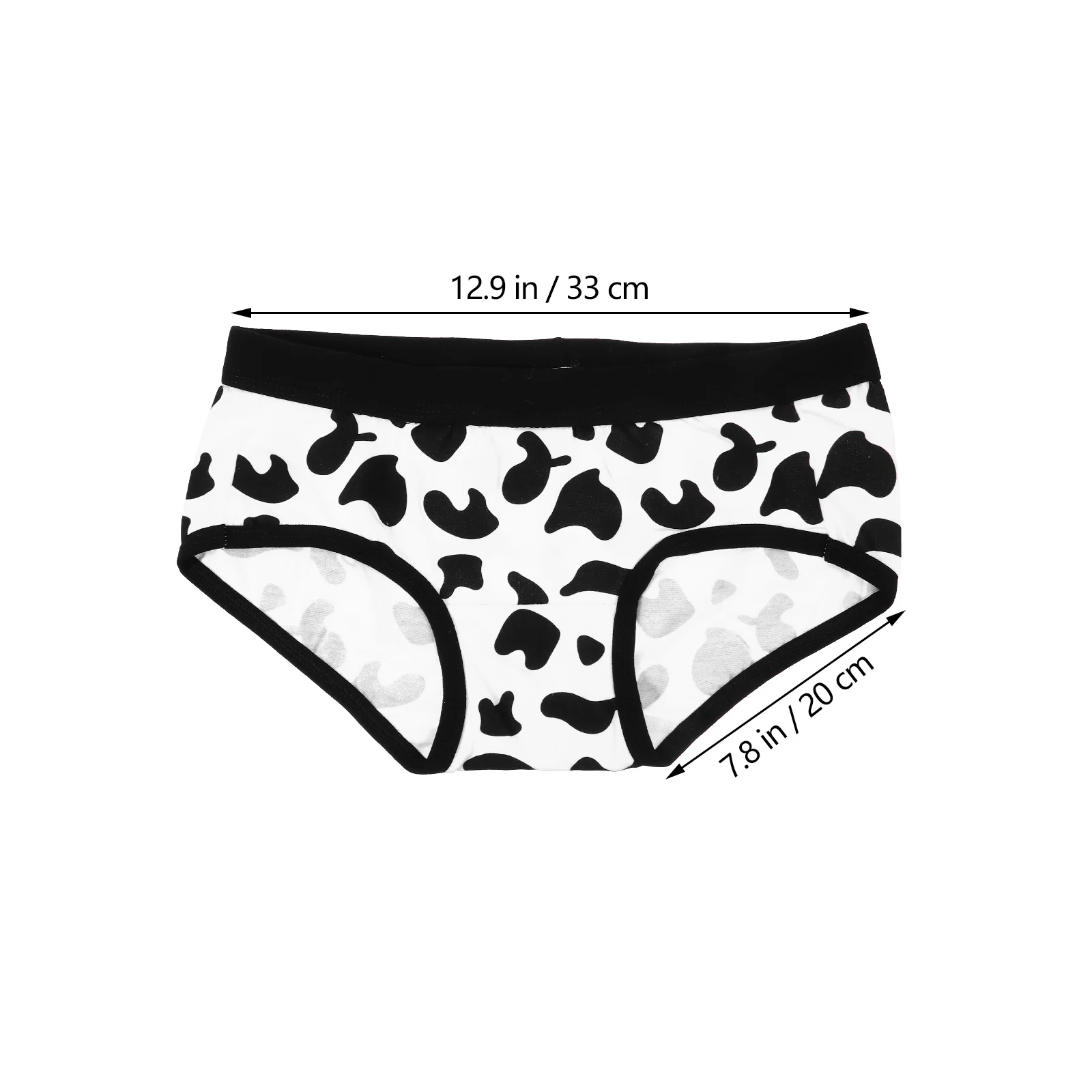 2 Pcs Cow Couple Panties for Couples Knickers The Household Pattern Briefs Cotton Man