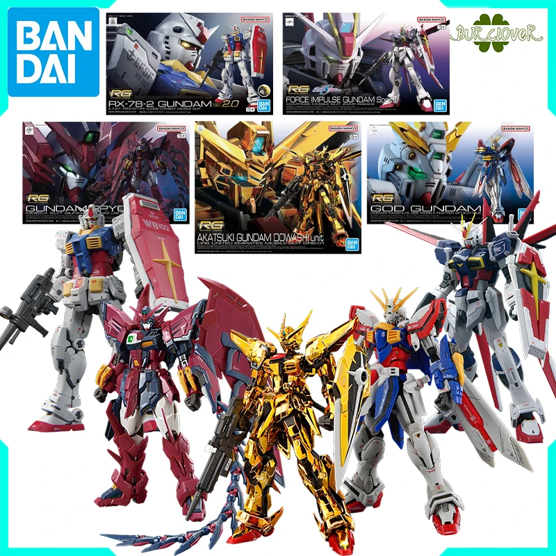

Bandai Original GUNDAM RG Series 37~41 AKATSUKI/GOD GUNDAM Anime Action Figure Assembly Model Toys Model Ornaments Gifts