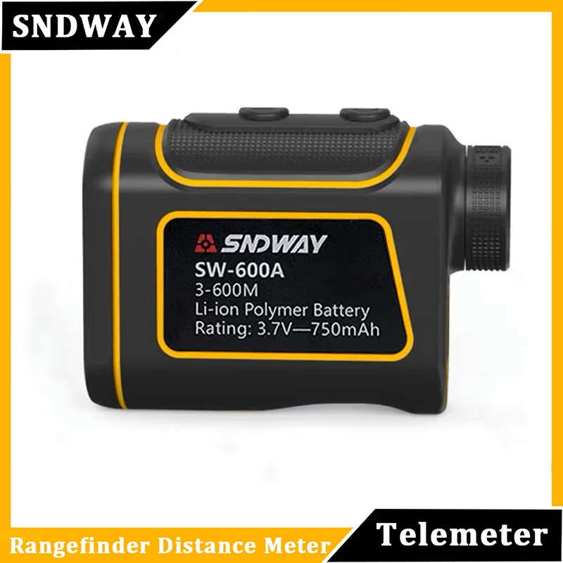 SNDWAY 600A Telescope Laser Range Finder 600m Digital Distance Meter Golf Hunting Monocular Rangefinder No LCD Display Roulette